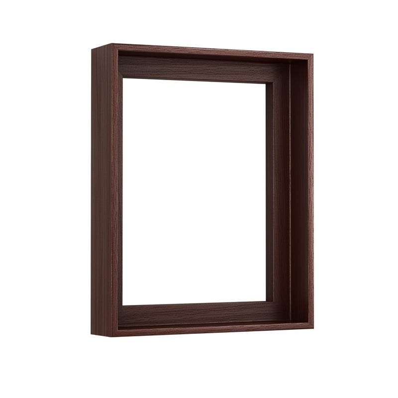 Prixas Print Floater Frame for 1.25 thick Canvas, Available in 25+ size and 4 Color, Wood-Look Floating Frame for Finished Canvas Artist Panel Oil Painting Wall Art DÃ©cor (Dark Oak Frame, 16"x20") - Image 2